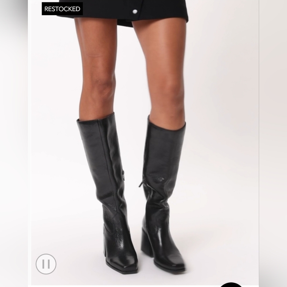 Vince Camuto SANGETI NARROW CALF BOOT BLACK  / size 11